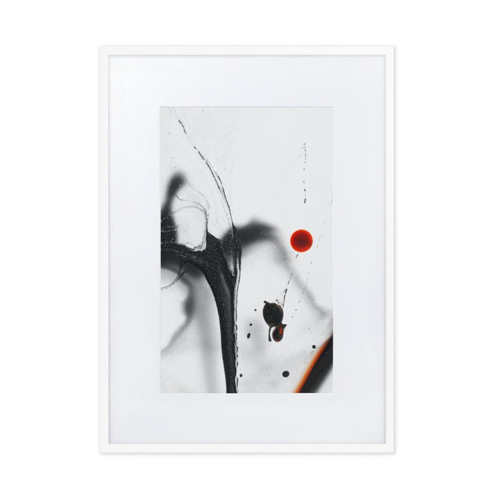 The sphere - Poster im Rahmen mit Passepartout Weiß / 50×70 cm artlia