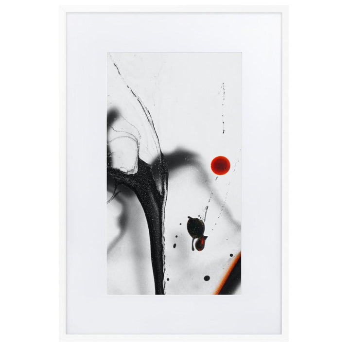 The sphere - Poster im Rahmen mit Passepartout Weiß / 61×91 cm artlia