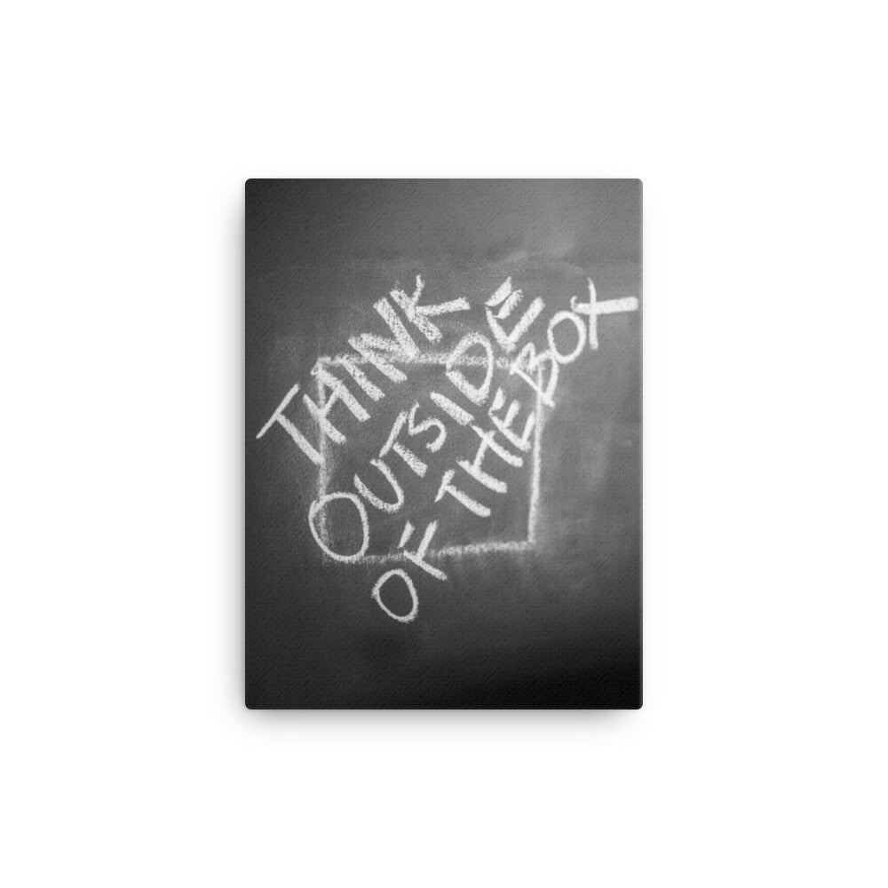 Think outside of the box - Leinwand 30x41 cm artlia