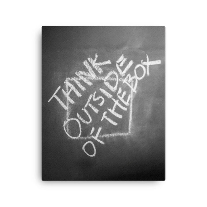 Think outside of the box - Leinwand 41x51 cm artlia