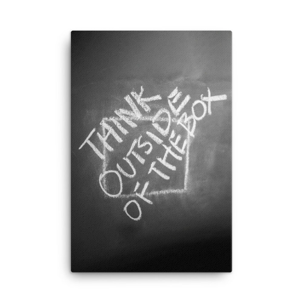 Think outside of the box - Leinwand 61x91 cm artlia