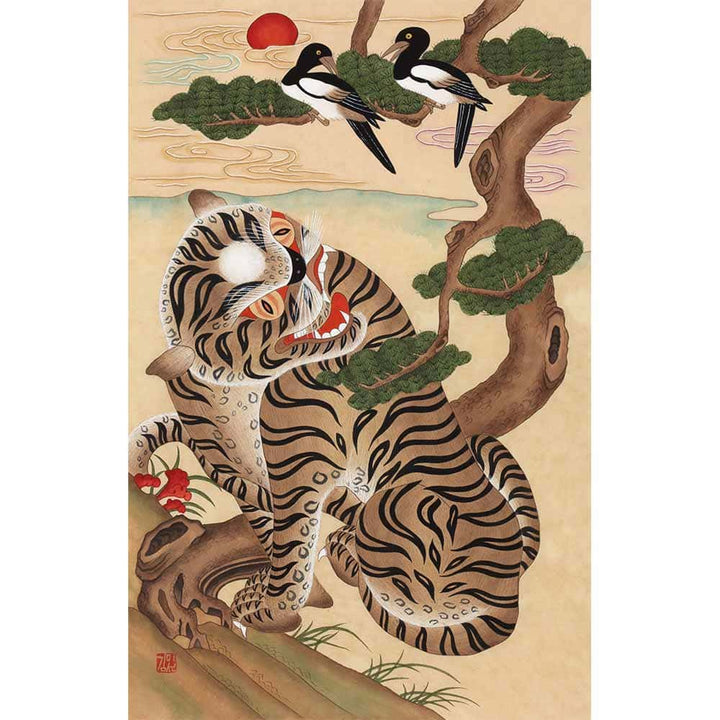 Tiger und Elster - Kunstwerk artlia
