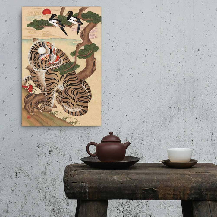 Tiger und Elster - Kunstwerk artlia