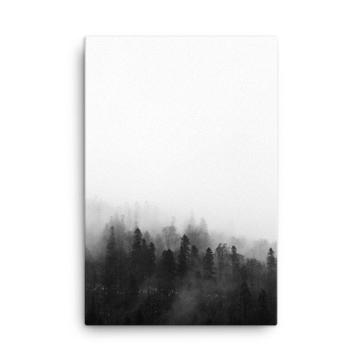 Wald im Nebel - Leinwand 61x91 cm artlia