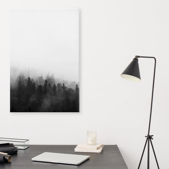 Wald im Nebel - Leinwand artlia
