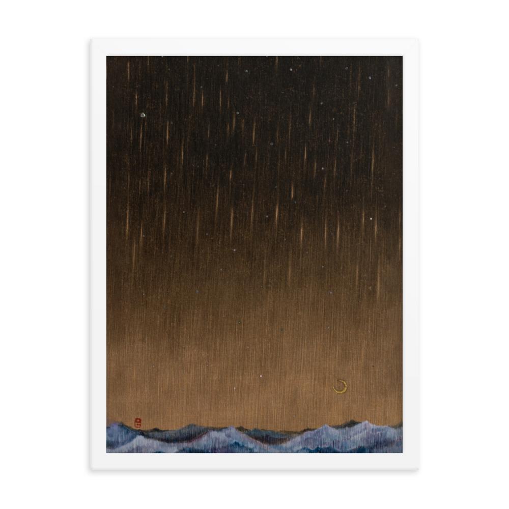 Walk the Night of Light 01 - Poster im Rahmen Weiß / 12×16 artlia