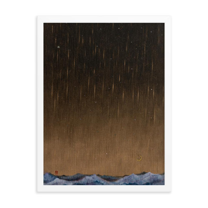 Walk the Night of Light 01 - Poster im Rahmen Weiß / 12×16 artlia