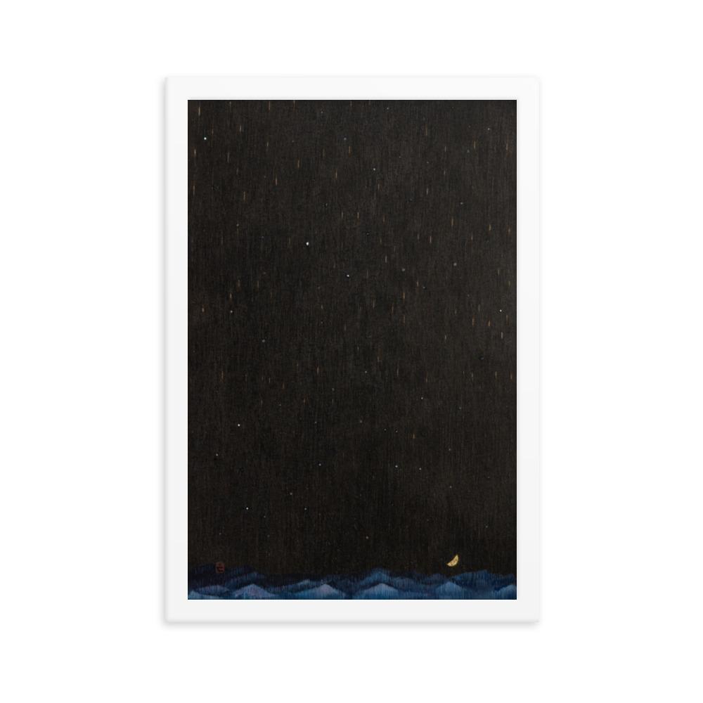 Walk the Night of Light 02 - Poster im Rahmen Weiß / 30x45 cm artlia