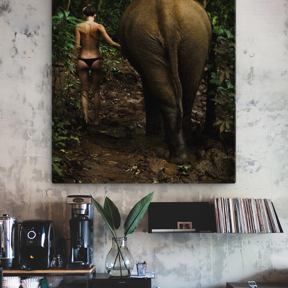 Walking into the Jungle - Leinwand artlia