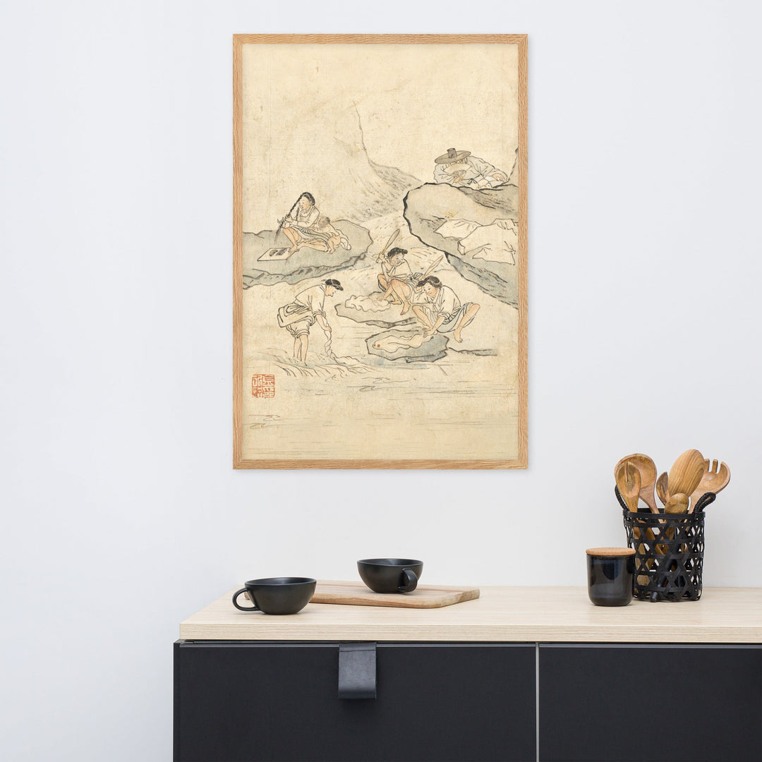 Poster - Wäscherei, Kim Hong-do artlia