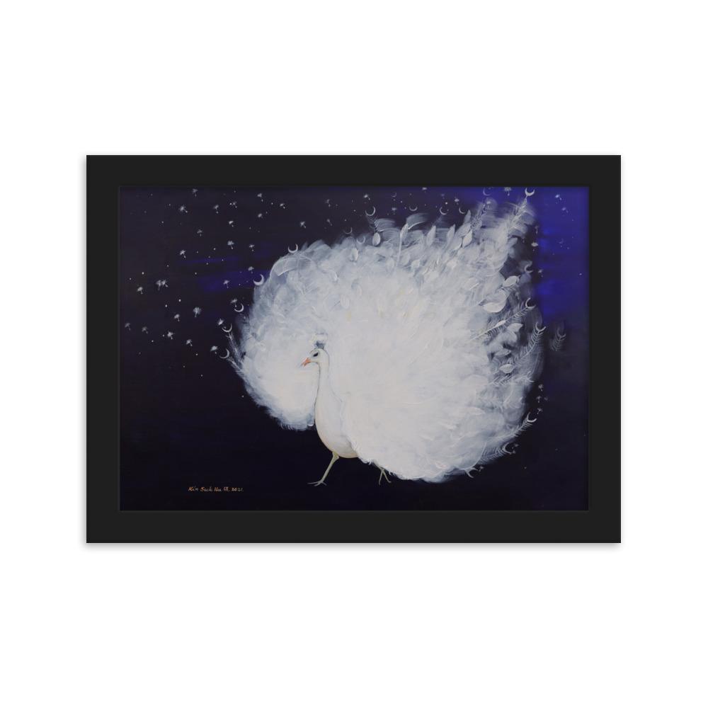 Wings of Dawn - Poster im Rahmen Schwarz / 21×30 cm artlia