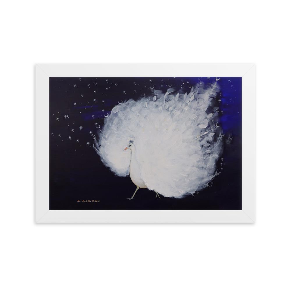 Wings of Dawn - Poster im Rahmen Weiß / 21×30 cm artlia