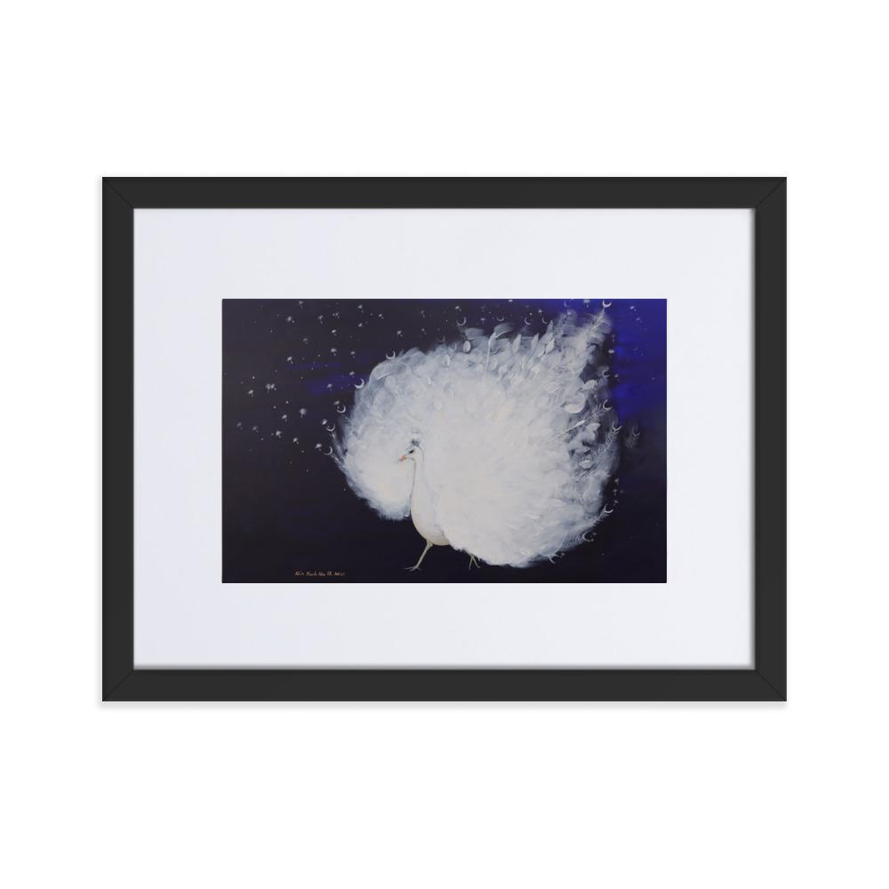 Wings of Dawn - Poster im Rahmen mit Passepartout Schwarz / 30×40 cm artlia