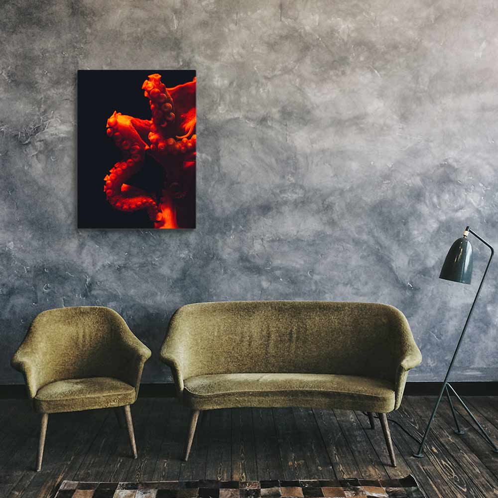 Wütender Oktopus - Leinwand 46x61 cm artlia