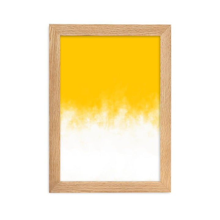 Yellow Gradient - Poster im Rahmen Oak / 21×30 cm artlia