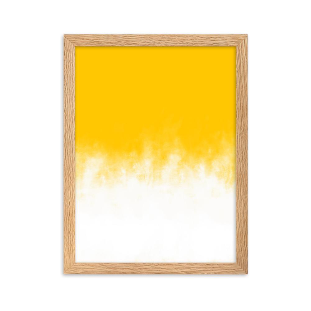 Yellow Gradient - Poster im Rahmen Oak / 30×40 cm artlia