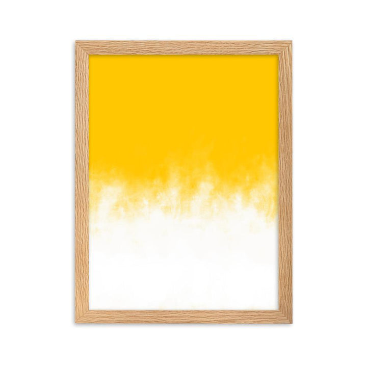 Yellow Gradient - Poster im Rahmen Oak / 30×40 cm artlia