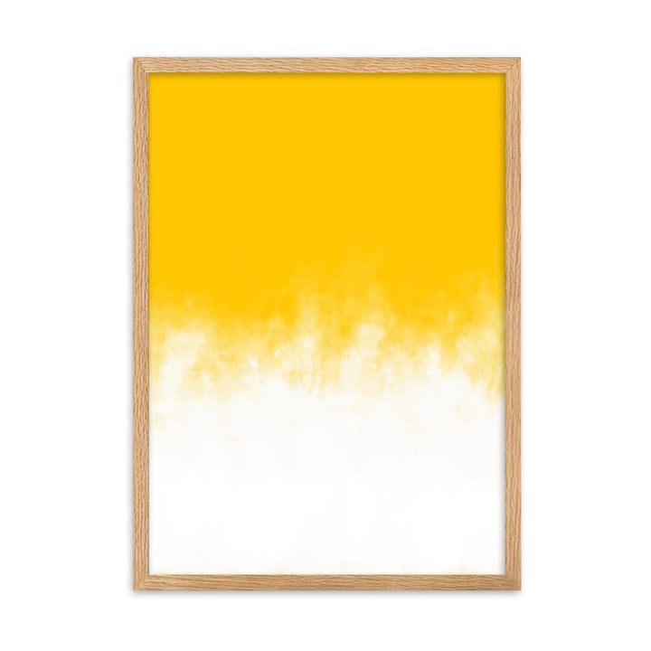 Yellow Gradient - Poster im Rahmen Oak / 50×70 cm artlia