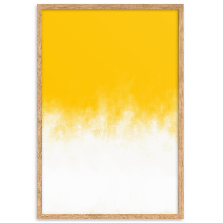 Yellow Gradient - Poster im Rahmen Oak / 61×91 cm artlia