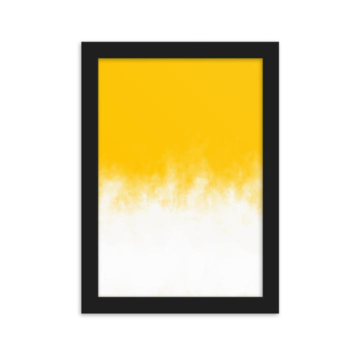 Yellow Gradient - Poster im Rahmen Schwarz / 21×30 cm artlia