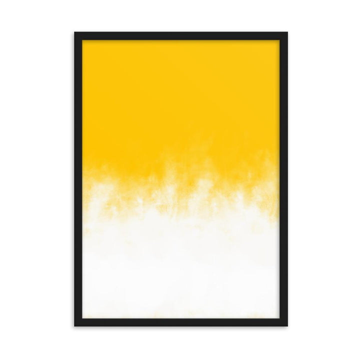 Yellow Gradient - Poster im Rahmen Schwarz / 50×70 cm artlia