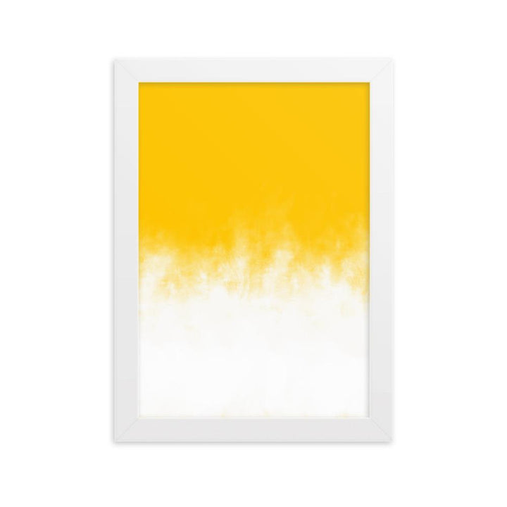 Yellow Gradient - Poster im Rahmen Weiß / 21×30 cm artlia