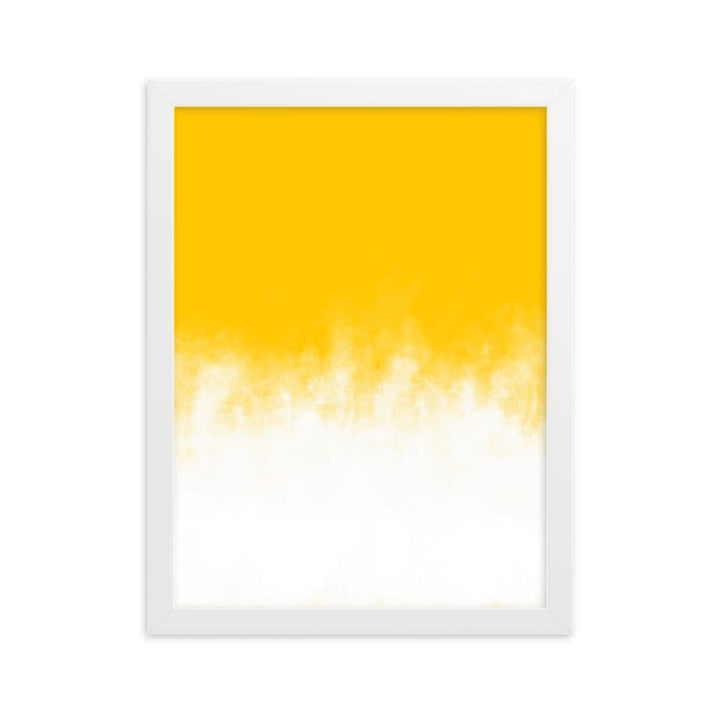 Yellow Gradient - Poster im Rahmen Weiß / 30×40 cm artlia