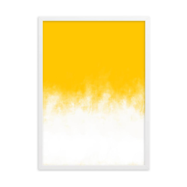 Yellow Gradient - Poster im Rahmen Weiß / 50×70 cm artlia
