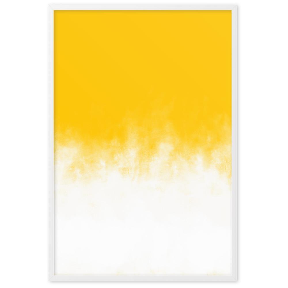 Yellow Gradient - Poster im Rahmen Weiß / 61×91 cm artlia