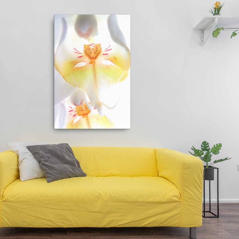 Yellow Orchid - Leinwand artlia
