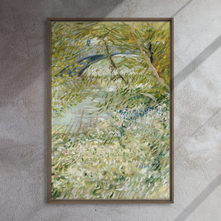 Gerahmte Leinwand&nbsp;- Van Gogh, River Bank in Springtime 1961