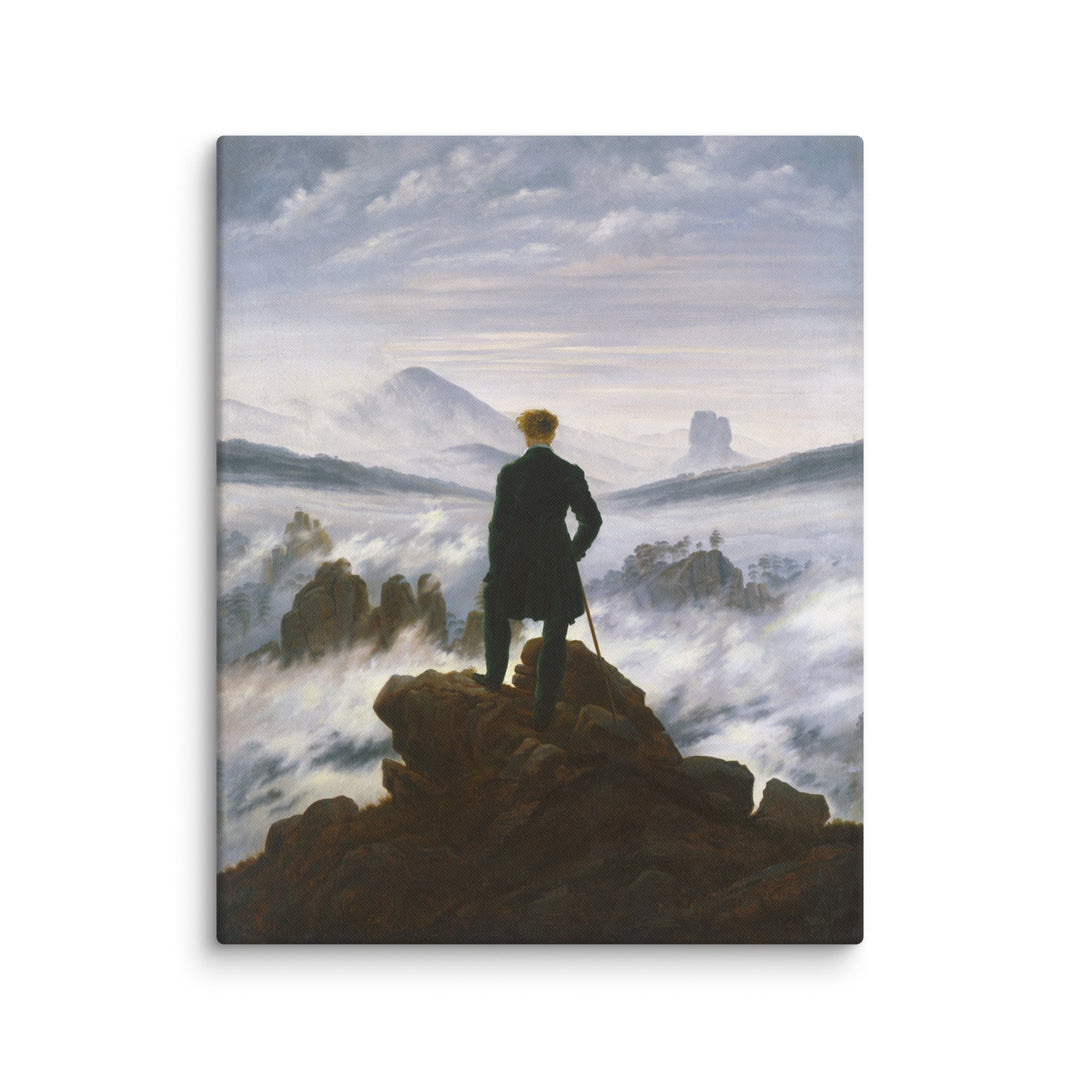 Leinwand - Caspar David Friedrich, Wanderer über dem Nebelmeer