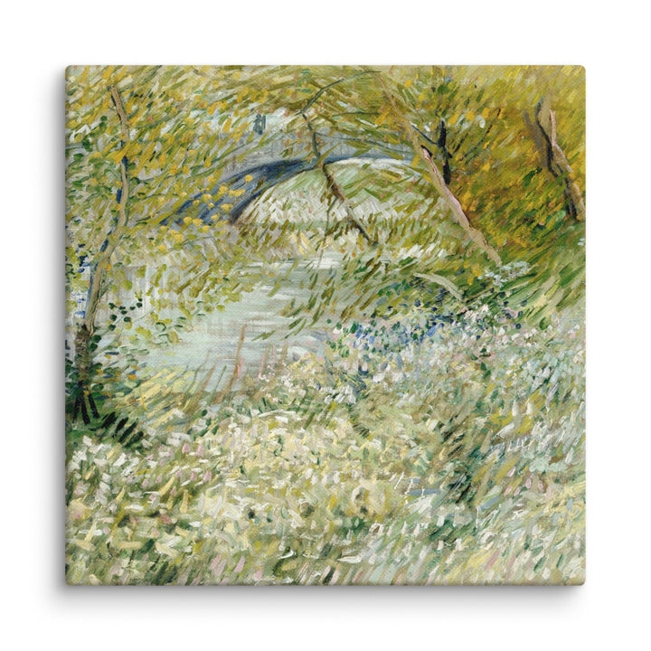 Leinwand - Van Gogh, River Bank in Springtime 1961