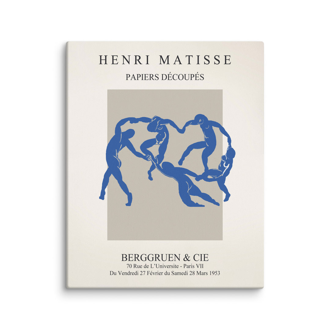 Leinwand - Henri Matisse, Papier Découpés blauer Tanz