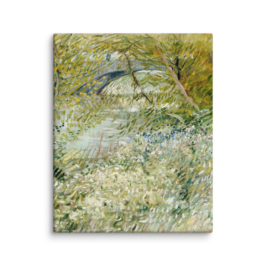Leinwand - Van Gogh, River Bank in Springtime 1961