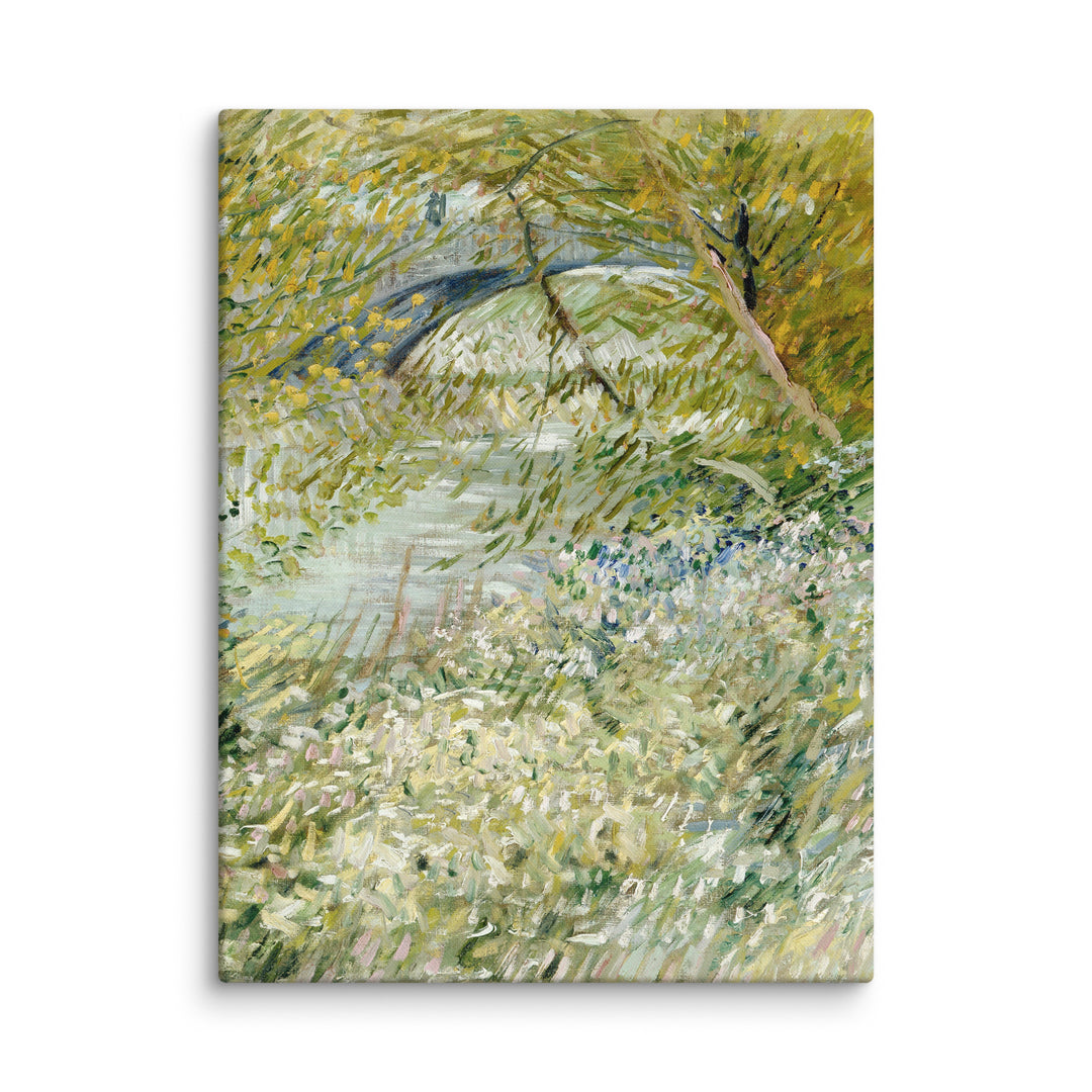 Leinwand - Van Gogh, River Bank in Springtime 1961