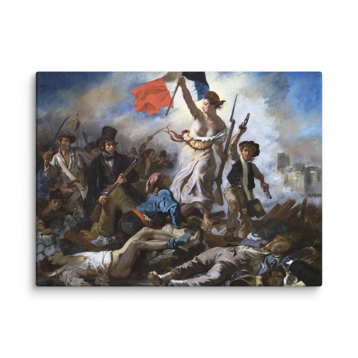 Leinwand - Eugène Delacroix, Die Freiheit führt das Volk