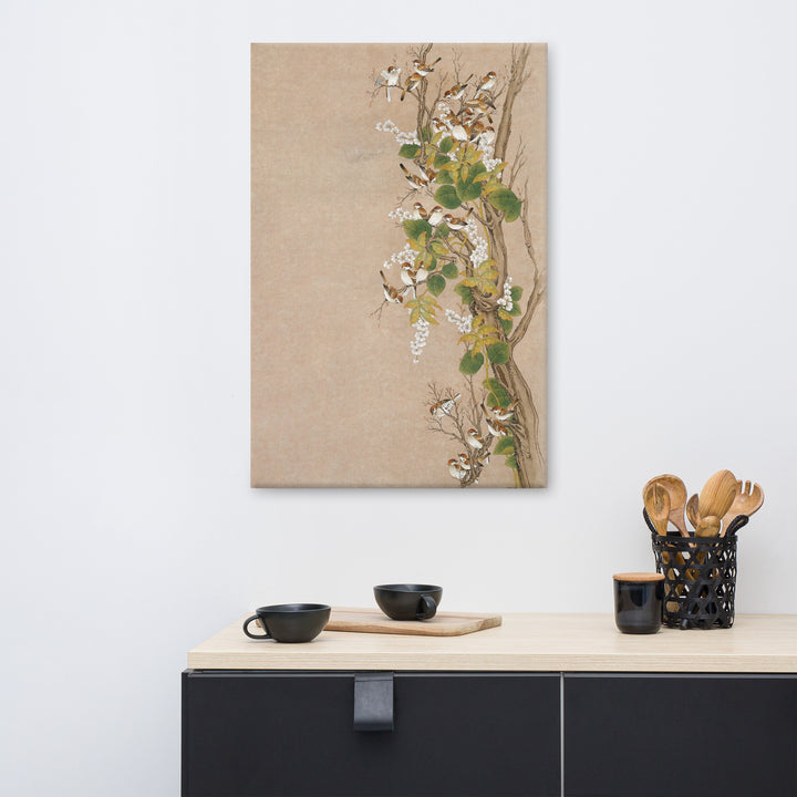 Leinwand - Seungmin Yoon, Spatzenschwarm
