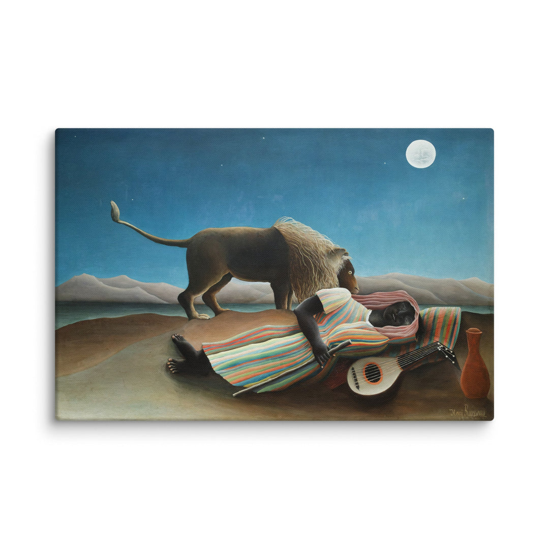 Canvas - Henri Rousseau, The Sleeping Gypsy