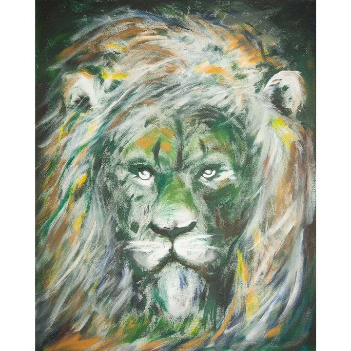 Pintura original - León verde, Hyoun Wook Song