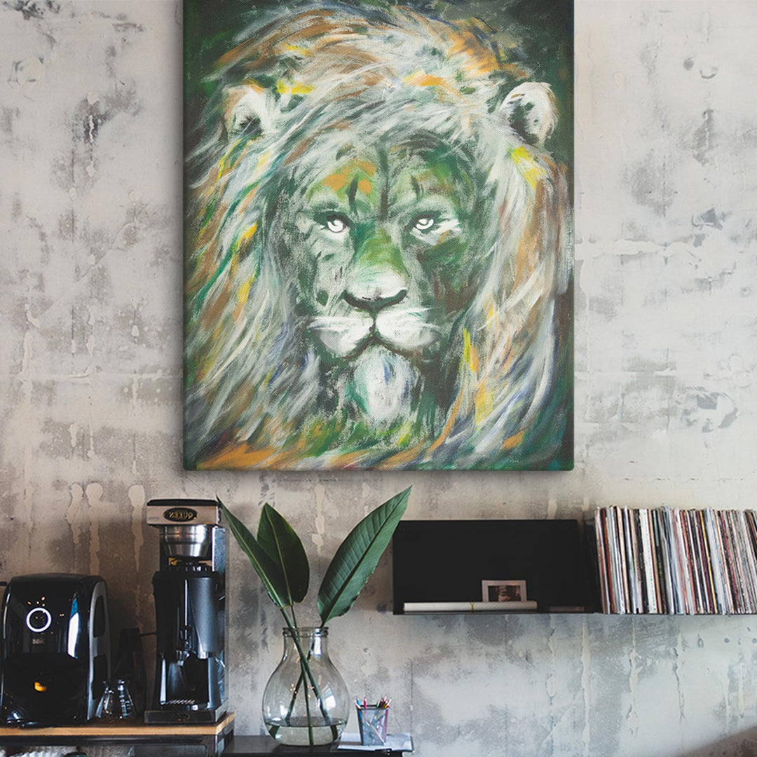 Pintura original - León verde, Hyoun Wook Song
