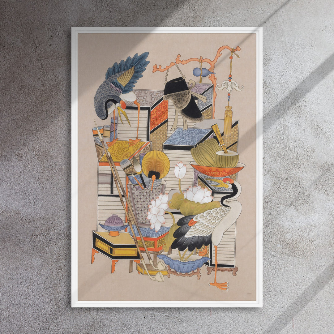 canvas-korean-sehnsucht-nach-wissen-mit-kranich-longing-for-knowledge-with-crane-seungmin-yoon_5_-min