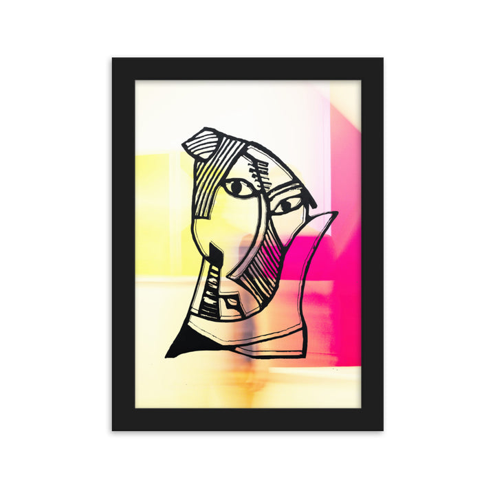 Poster - Pablo Picasso, Les Demoiselles d'Avignon in Pink