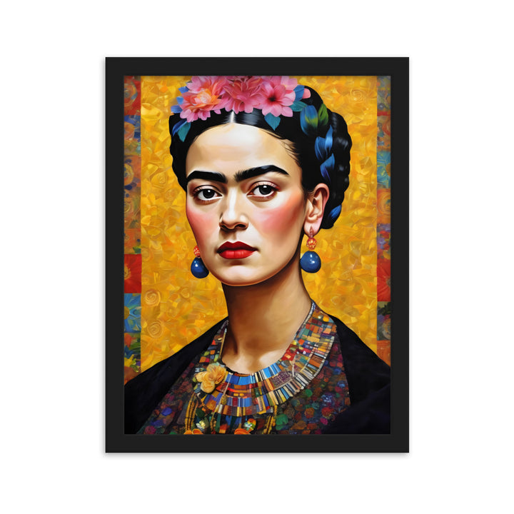 Poster - Frida Kahlo in the style of Gustav Klimt