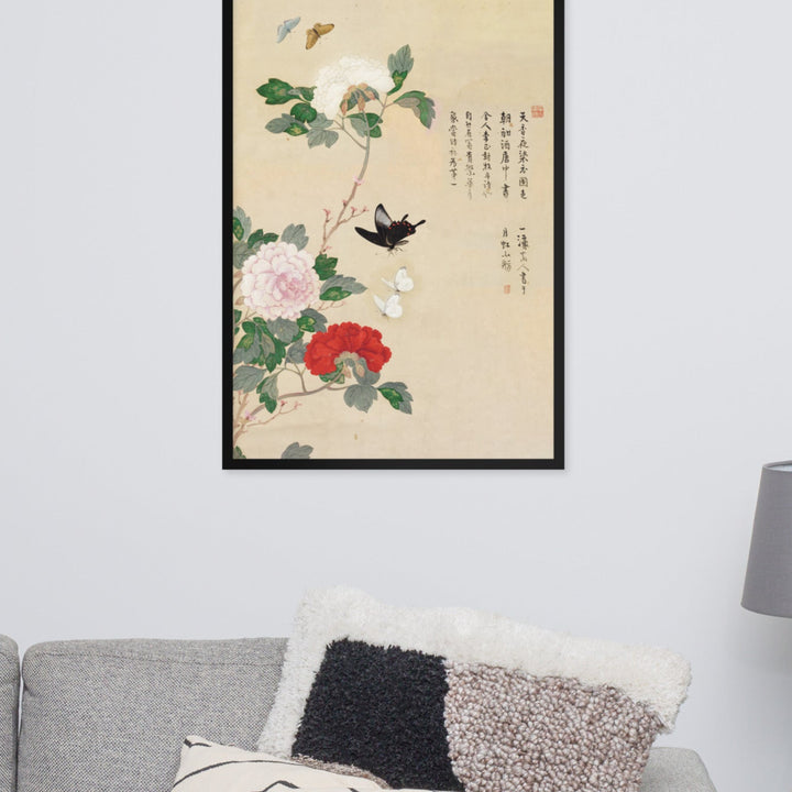 Poster - Fiori e farfalle