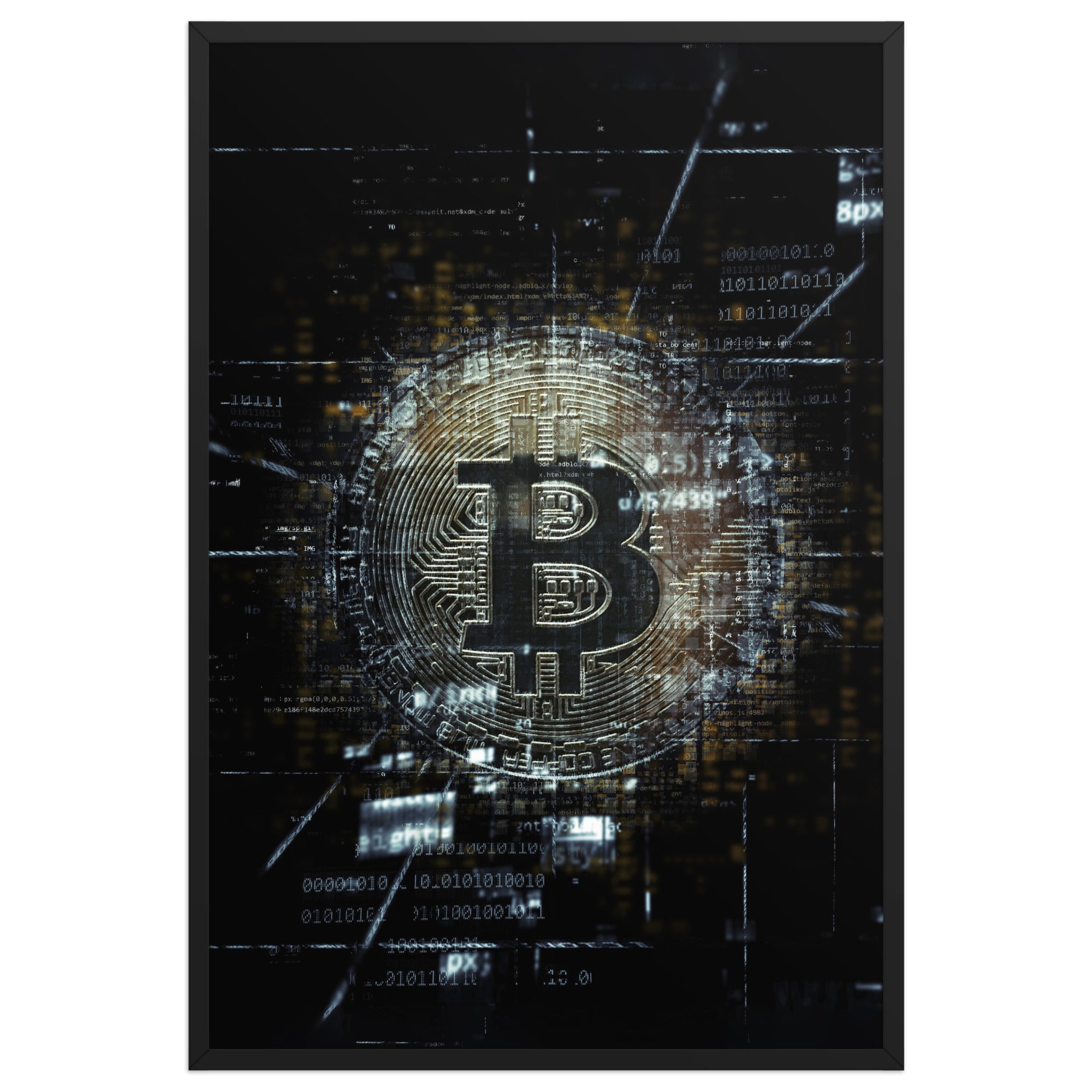 Premium Poster Bitcoin Matrix – immersive, cinematic – ARTLIA