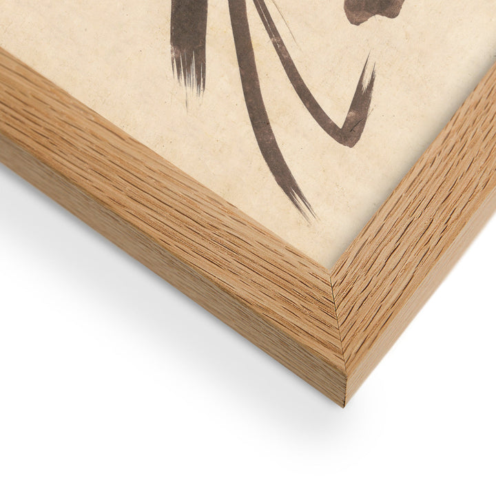 Poster - Bodhidharma, Daruma, in Tuschmalerei