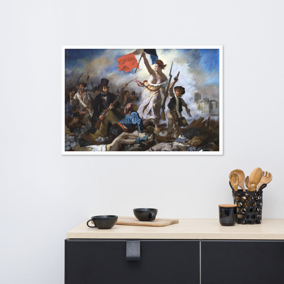 Poster - Eugène Delacroix, Die Freiheit führt das Volk