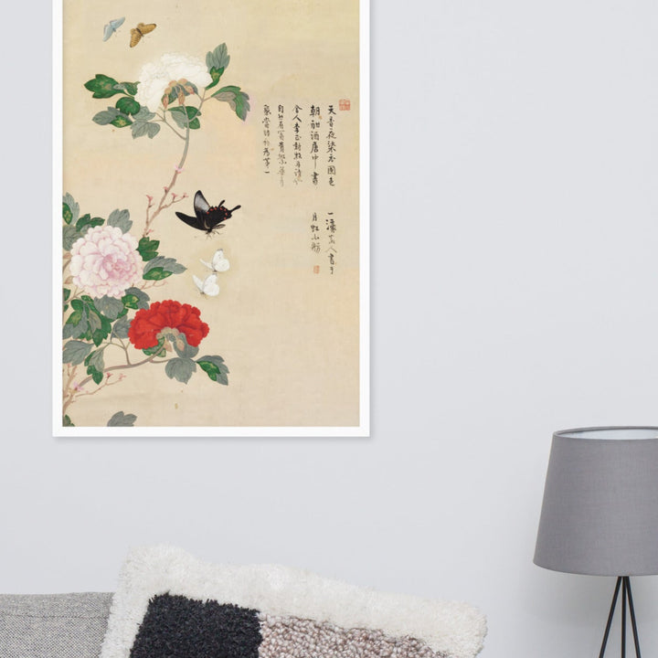 Poster - Fiori e farfalle