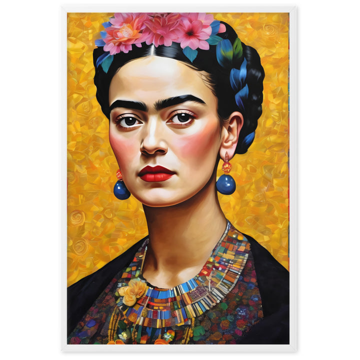 Poster - Frida Kahlo in the style of Gustav Klimt